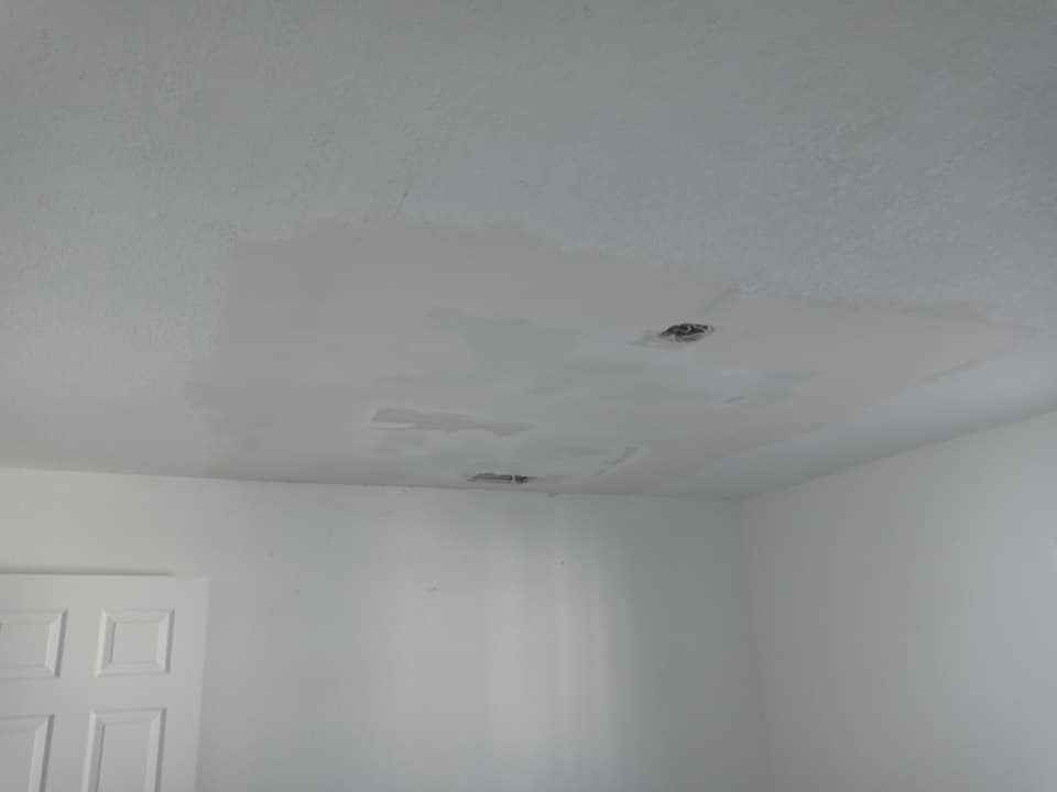 Ceiling Drywall Patch Repair After Water Damage - Handyman Group SFL