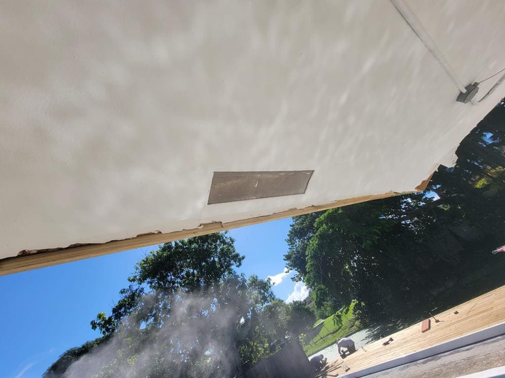 Soffit Vent Installation in Progress - Handyman Group SFL