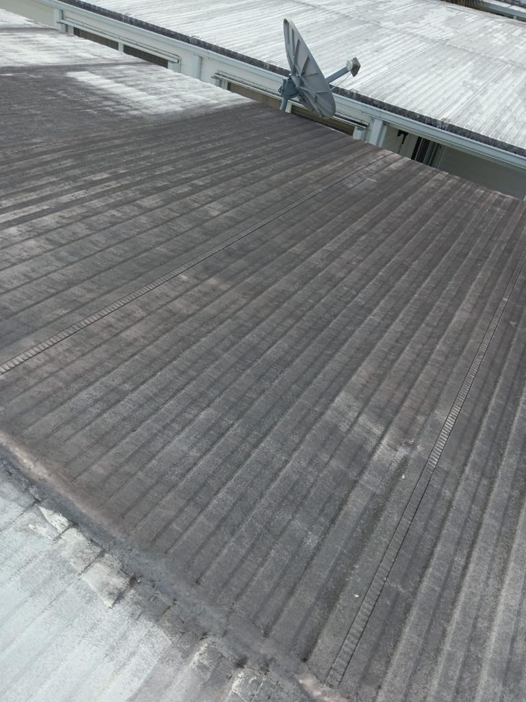 Metal Roof Panel Before Reflective Coating - Handyman Group SFL