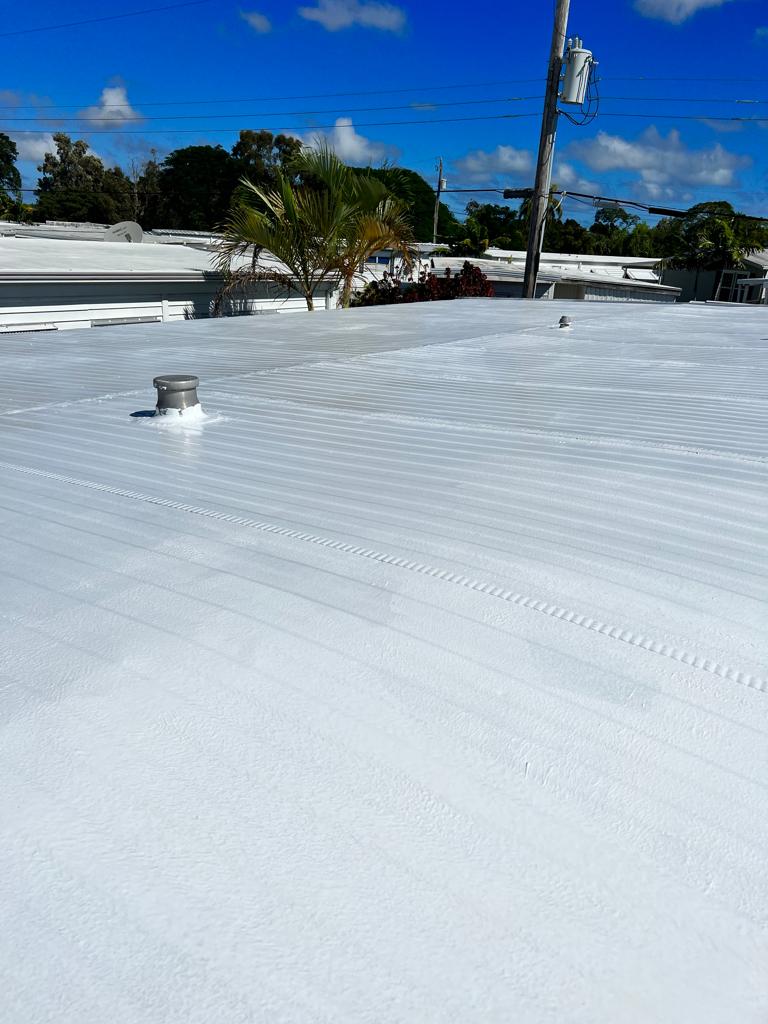 Reflective Roof Coating Near Patio - Handyman Group SFL